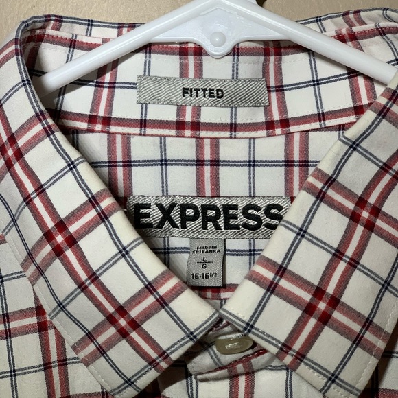 EXPRESS “Fitted” long sleeve dress shirt - Picture 2 of 2